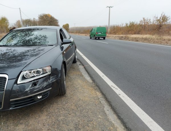 Kedden Kőlaposon utoléréses baleset történt