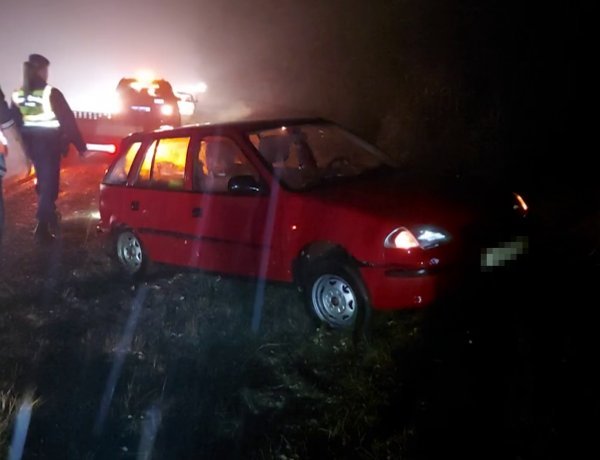 Megcsúszott, megpördült majd árokba csapódott egy jármű Nyíregyháza-Nagyszálláson