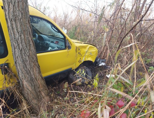 Két fa közé hajtott egy kishaszonjármű vezetője a Simai úton
