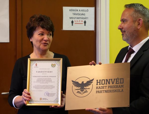 A Vasvári Pál Gimnázium is csatlakozott a Honvéd Kadét Programhoz