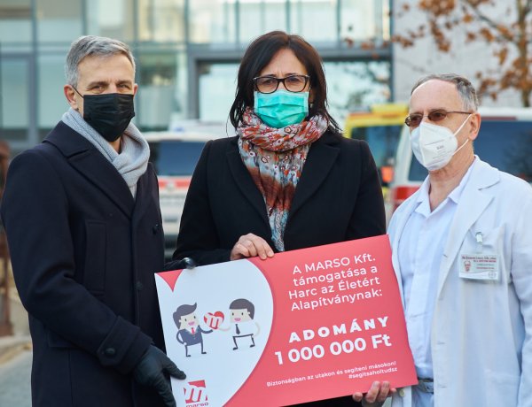 Marso adomány – Ajándék a Harc az Életért Alapítványnak