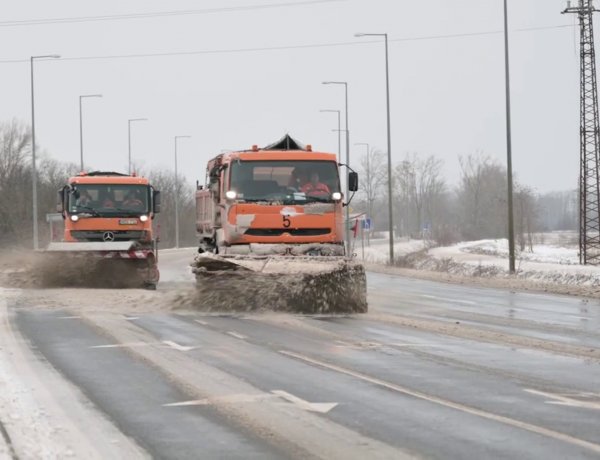 Hóhelyzet – A Magyar Közút folyamatosan végzi az előkészületeket és szükség esetén be is avatkoznak