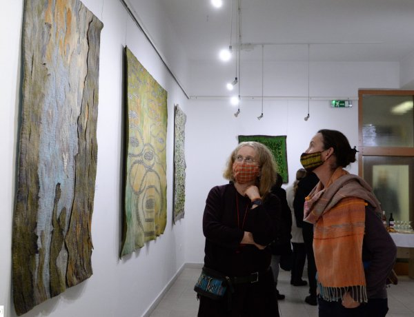 Tóth Lívia nemezmunkáinak válogatásából nyílt kiállítás a Pál Gyula Teremben