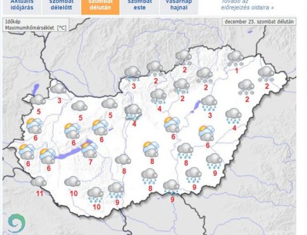 Ónos eső és havazás tarkítja a napot