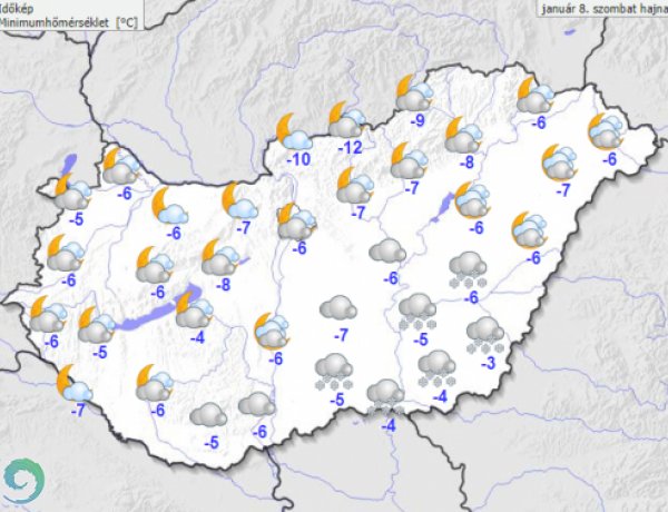 Újra itt az igazi tél: akár 10 centi hó is eshet hétvégén