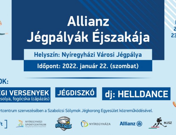 Jégpályák éjszakája - Nyíregyházán is több program várja a korcsolyázókat