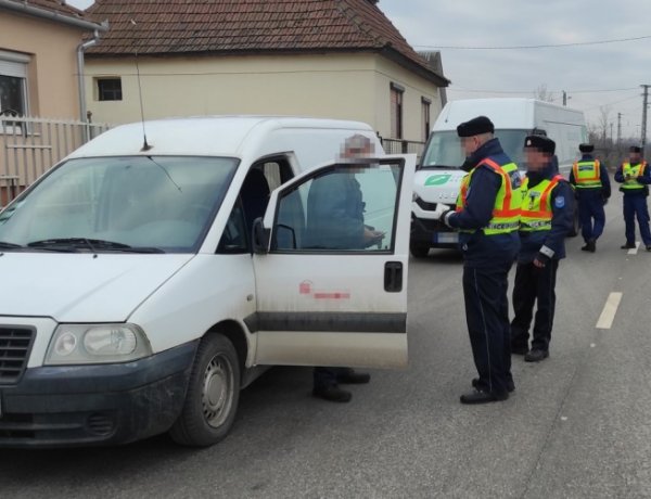 Közlekedésrendészeti ellenőrzés Demecserben és Kemecsén