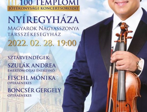 Hétfőn a békéért és a kárpátaljai, menekülni kényszerülő gyermekekért szólal meg Mága Zoltán hegedűje Nyíregyházán! 