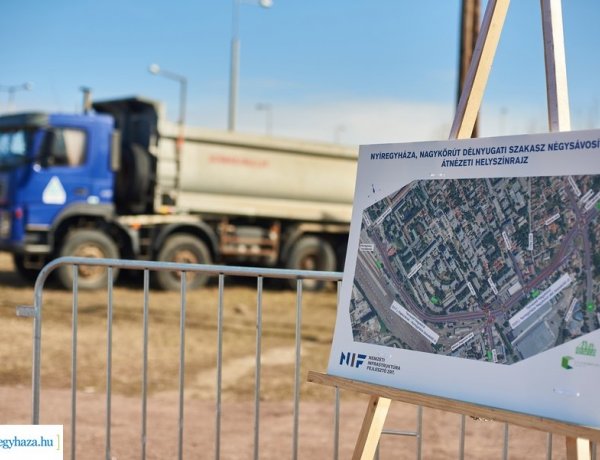 Kezdődik a nagykörút négysávosítása – Várhatóan 2024 elejére elkészül a beruházás