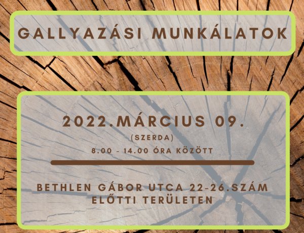 Gallyazási munkálatokat végeznek a NYÍRVV munkatársai március 9-én a Bethlen Gábor utca 22-26. szám előtt