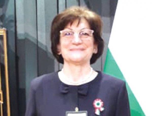 Arany Érdemkereszt az igazgatónőnek 