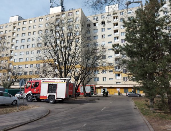 Tűz ütött ki vasárnap reggel egy társasházban, az Ungvár sétányon