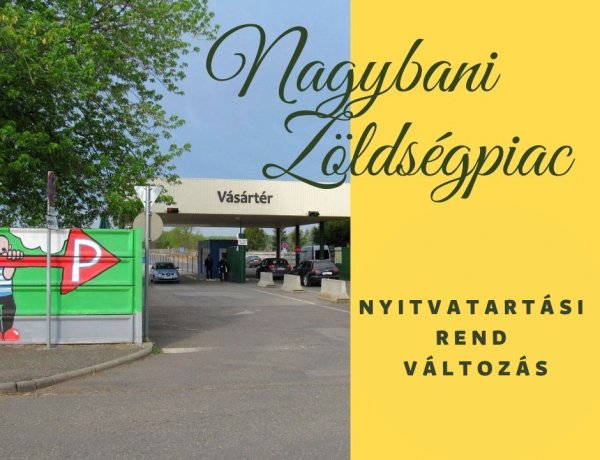 Változik a Nagybani Piac nyitvatartási rendje