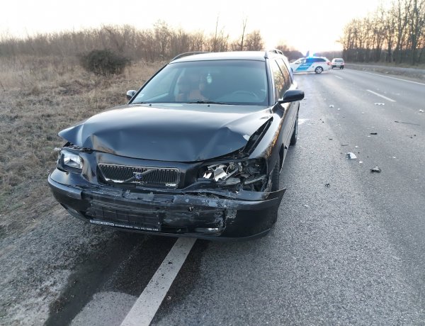 Hétfőn délután Nyírpazonynál történt ráfutásos baleset