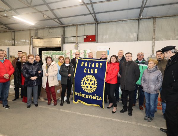 Megérkezett a második szállítmány is Kárpátaljára, amelyet a Rotary Club Nyíregyháza indított