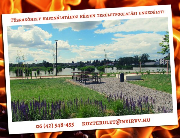 A kedvező időjárás beköszöntével városunk tűzrakóhelyei is igen népszerűek lettek – Íme minden fontos részlet a használatukhoz!