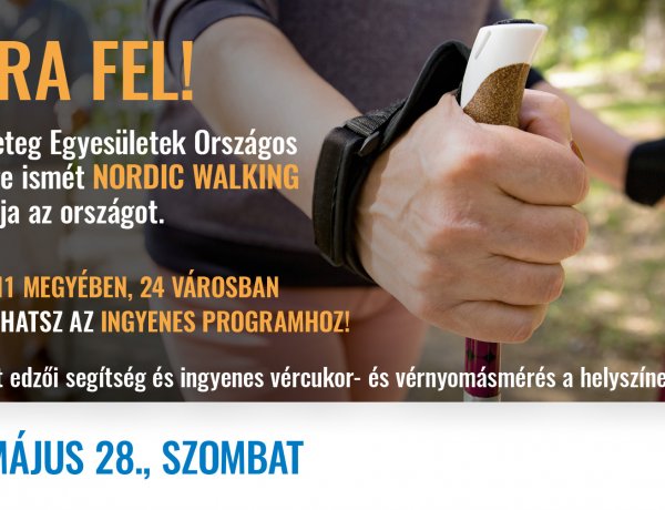 Sétálj az egészségedért: az országos Botra fel! kampány a testmozgás fontosságára hívja fel a figyelmet