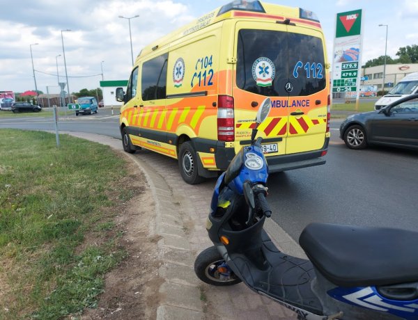 Szerda délután felborult egy robogós a Kállói úton