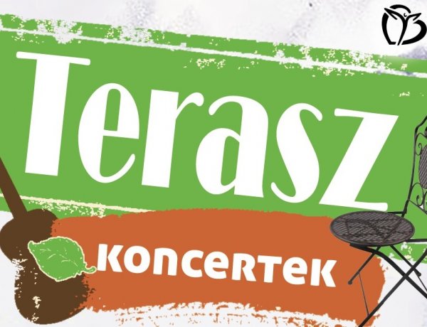 Terasz koncertek a Váci Mihály Kulturális Központ kávézójában 
