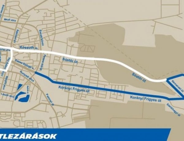 Fokozott figyelemmel közlekedjenek: ma ideiglenes forgalomkorlátozások lesznek Nyíregyházán!