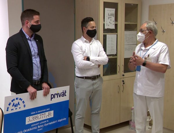 Életet menthet az adomány – Adomány a gyermekosztálynak