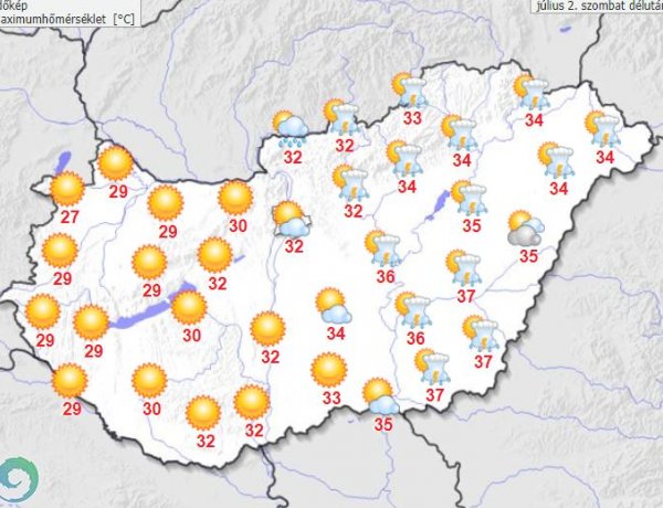 A szél lesz ma a barátunk, frissítő esőket hoz a kánikulában