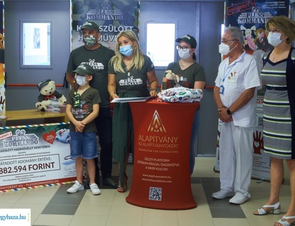 Plüsskommandó – Újabb adomány a Jósa András Oktatókórház Gyermekosztályának