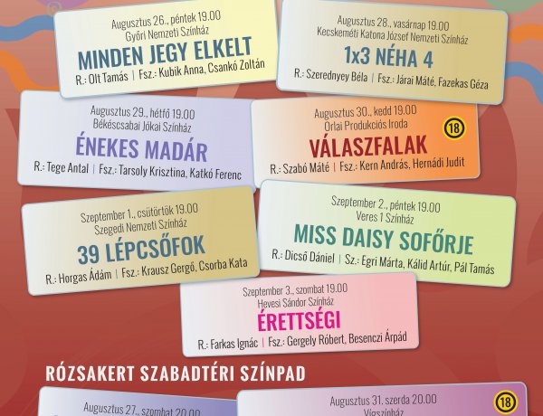 A vígjátékok legjava a VIDOR Fesztivál színházi versenyprogramjában