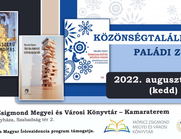 Közönségtalálkozó Paládi Zsolt íróval