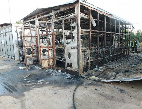 Dohányszárító lángolt Napkoron