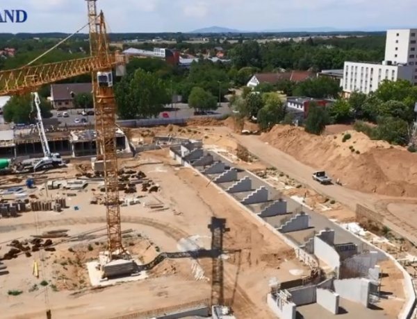 Jól halad a stadion építése