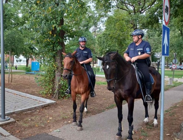 A nyíregyházi lovasszolgálat is kiveszi részét a turisztikai idényből