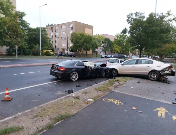 Baleset történt szombaton hajnalban az Északi körúton