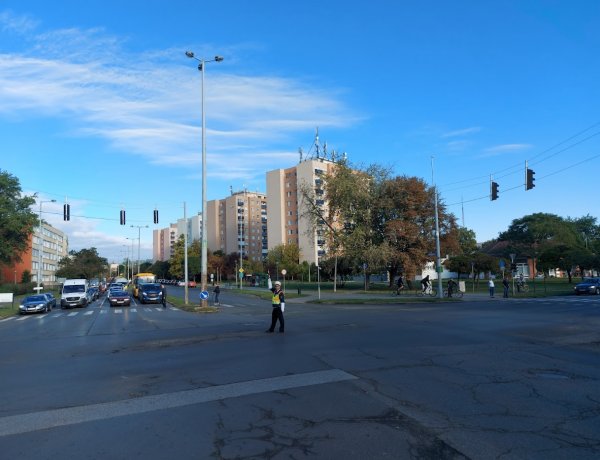 Készülnek a rendőrök az országos karos forgalomirányító versenyre