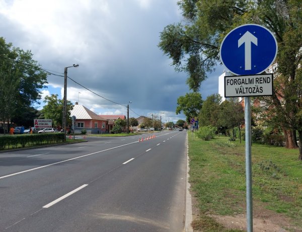Forgalmi-rend változás lépett életbe a Rákóczi utcánál