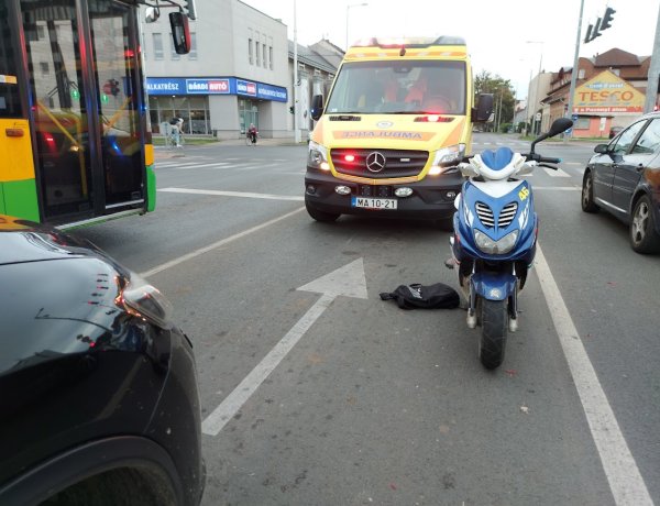 Szabálytalan sávváltás miatt történt baleset a Bethlen Gábor utcán