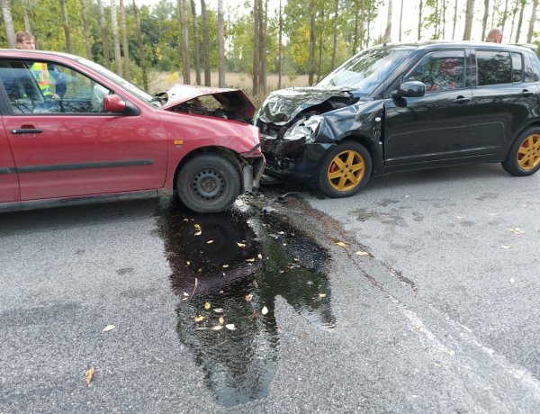 Nyírbogdány külterületén ütközött két jármű frontálisan