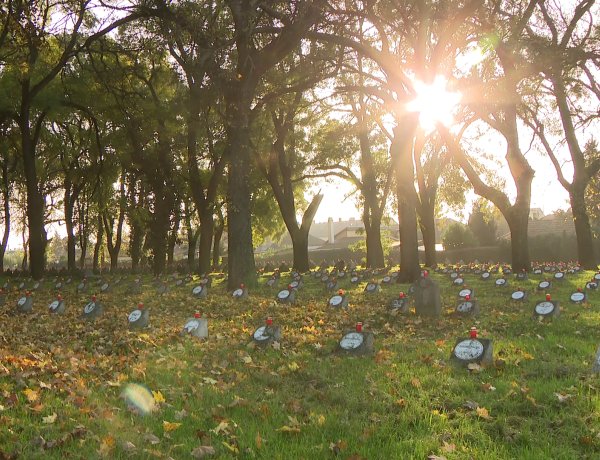 Elhunyt katonákért égtek a lángok a Hősök temetőjében