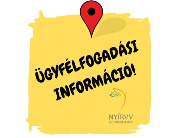 Ügyfélszolgálati információk a NYÍRVV-től