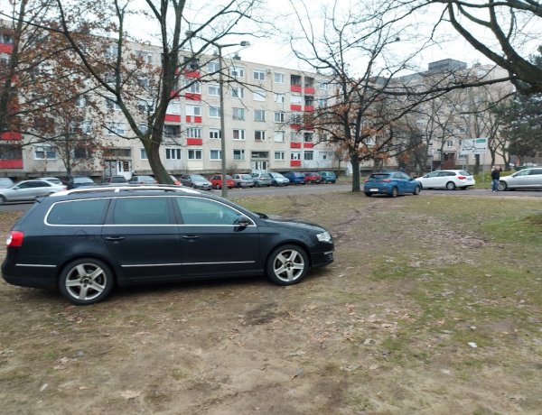 Tilos a parkosított területeken parkolni, ez nagy problémát okoz a város több pontján