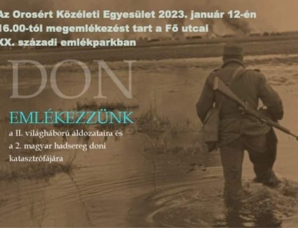 Megemlékezés a II. világháború áldozataira és a 2. magyar hadsereg doni katasztrófájára