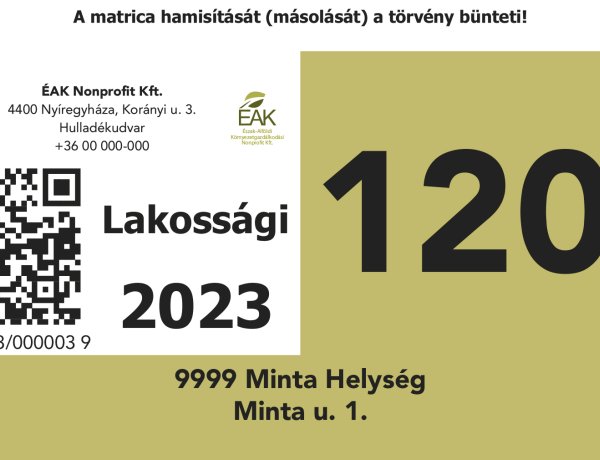 Érkezik a „kuka” matrica