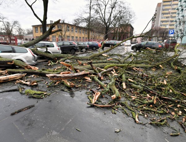 Már délelőtt rengeteg munkát ad az erős szél a tűzoltóknak