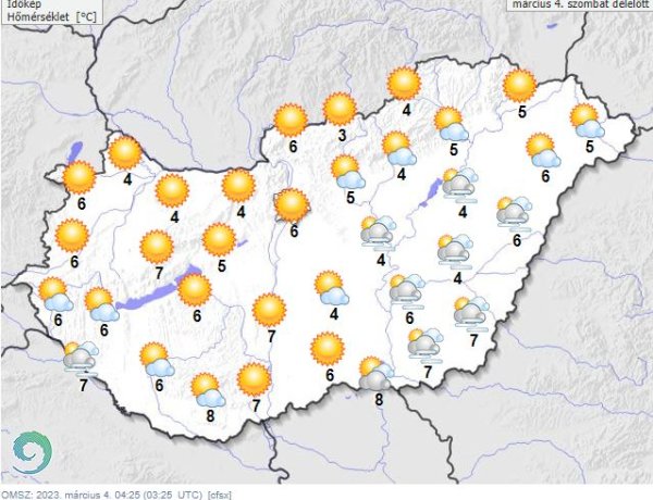 Frissítő széllökések zavarhatják meg a napsütéses kirándulóidőt
