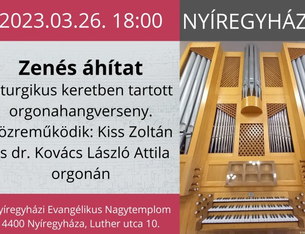 Bach Mindenkinek Fesztivál – Zenés áhítat az evangélikus nagytemplomban