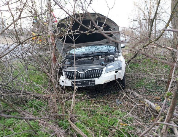 Fák közé csapódott egy jármű Nyírpazonynál