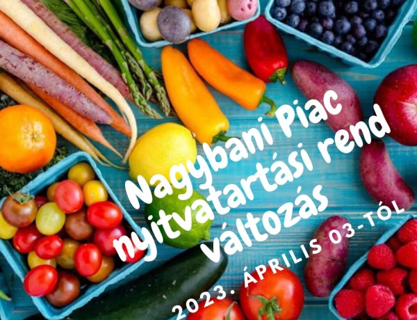 Így változik a Tokaji úti Nagybani Piac munkarendje