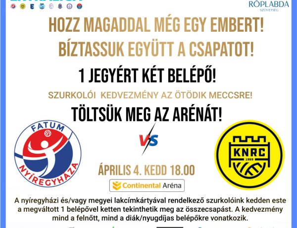 Töltsük meg kedden este a Continental Arénát! 