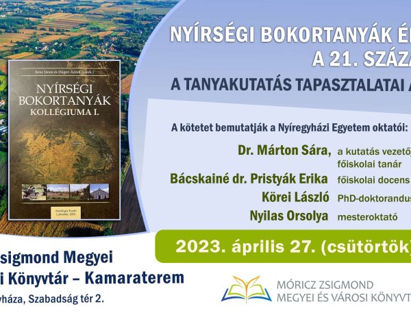 Kötetbemutató a könyvtárban: Nyírségi bokortanyák értékei a 21. században