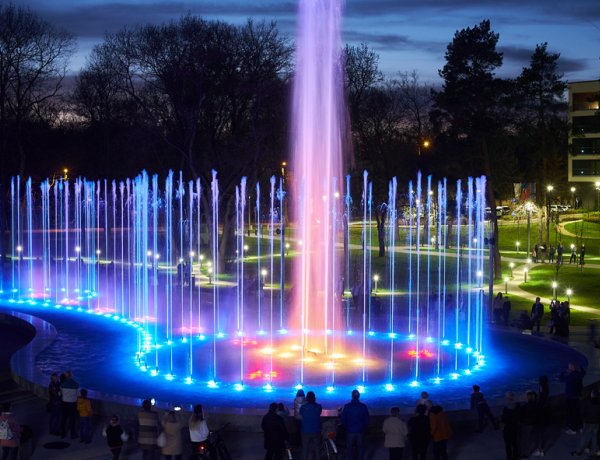 A sóstói szökőkútpark is beindult